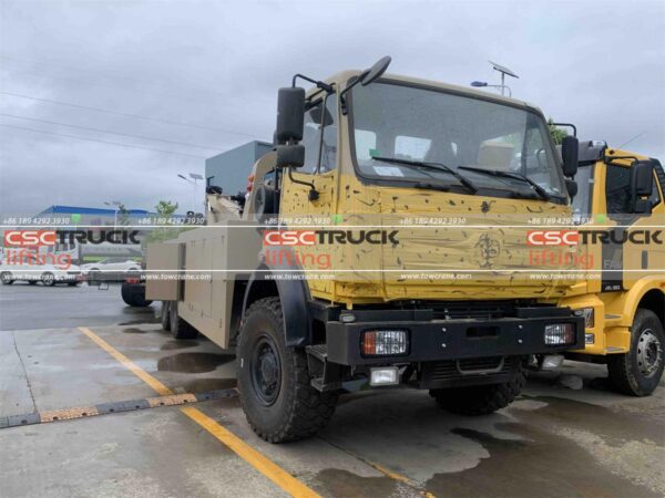 BEIBEN 35Ton Integated Tow Truck with Side Puller 3