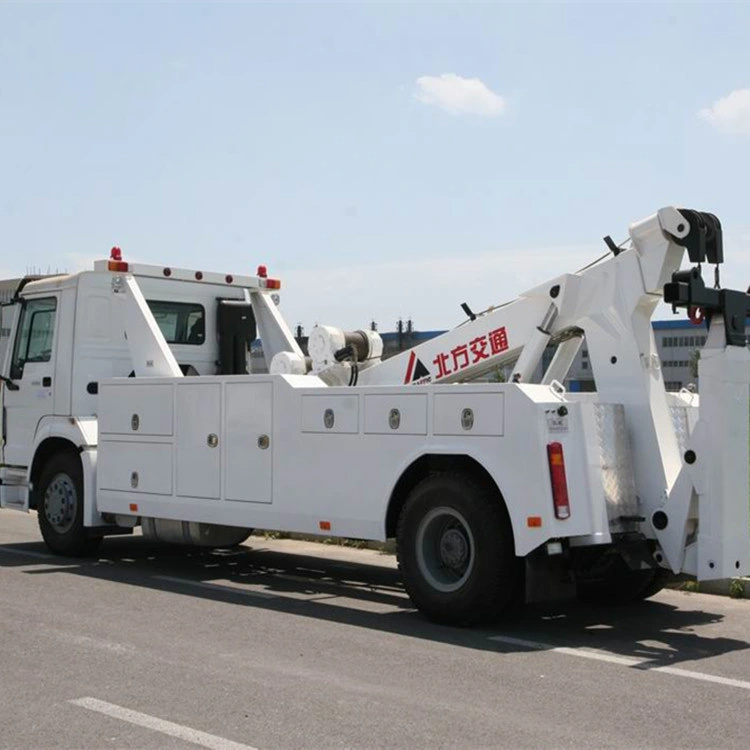 HOWO Emergency Car Road Wrecker Tow Truck Back