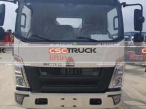 HOWO Flatbed Platform Tow Wrecker Truck with Tilt Tray 2 Car Carrier Head White