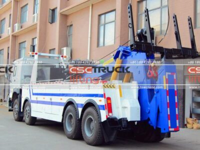 HOWO Heavy Wrecker Tow Recovery Truck Back