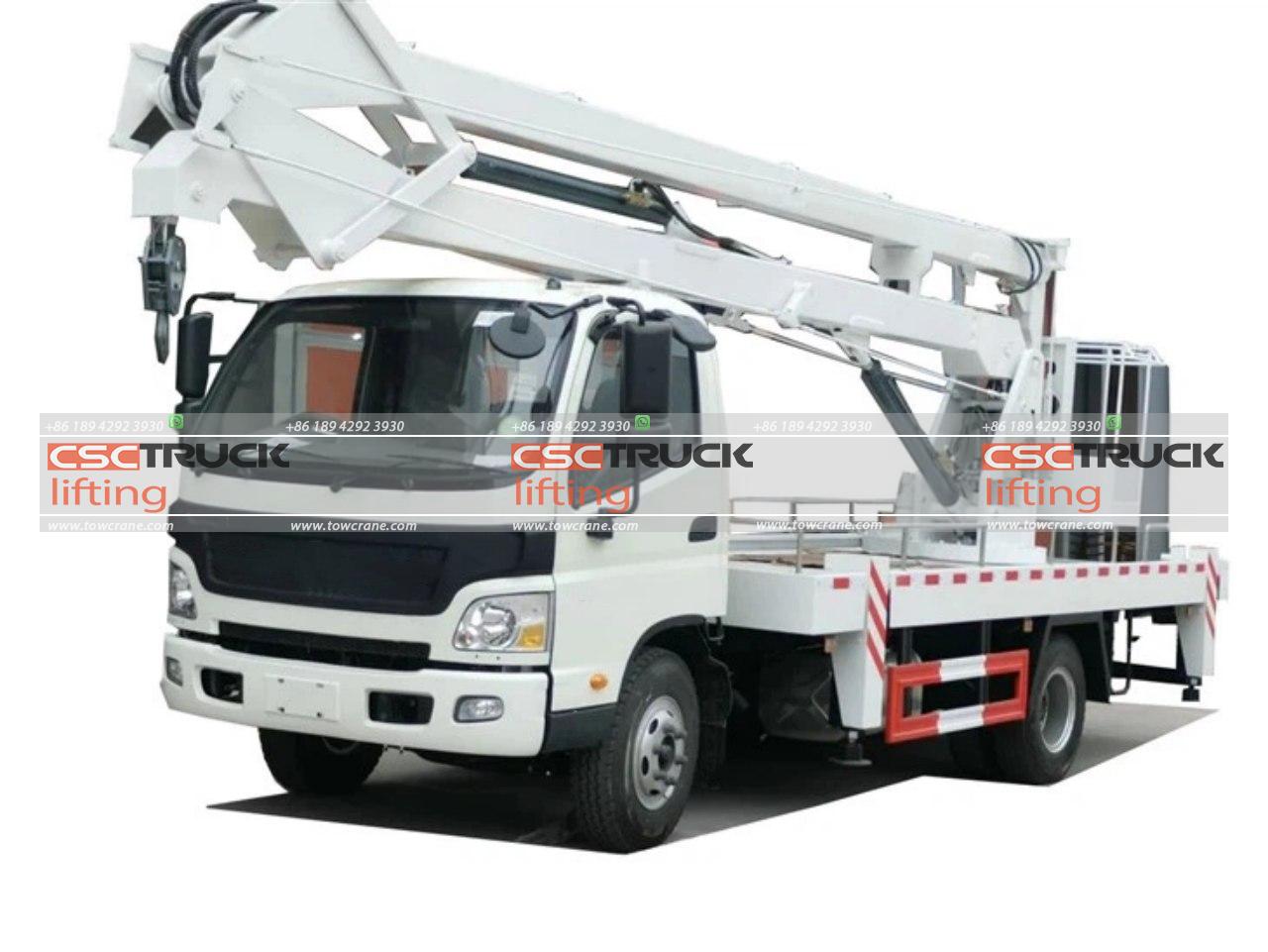 Articulated Bucket Lift Trucks Heights Reached in Saint Lucia Tow Crane