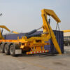 37 Ton Container Semi Trailer with Side Lifter Crane Truck