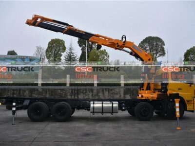 DONGFENG 16 Ton Knuckle Boom Truck Mounted Crane Working