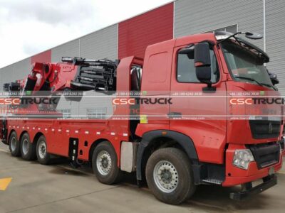 HOWO 130 Ton Knuckle Boom Folding Crane Truck Right