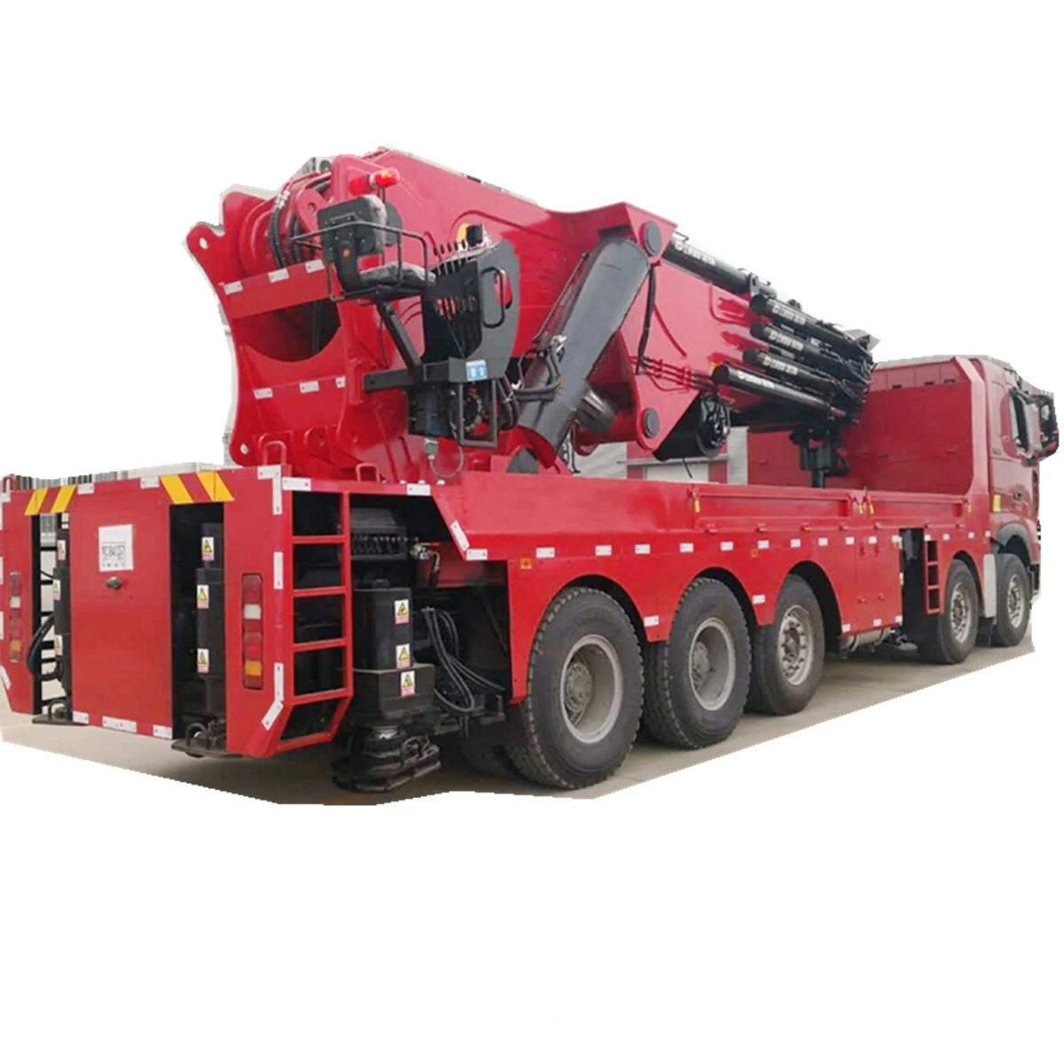 HOWO 360 Ton Knuckle Truck Mounted Crane Working HOWO 360 Ton Knuckle Truck Mounted Crane Working