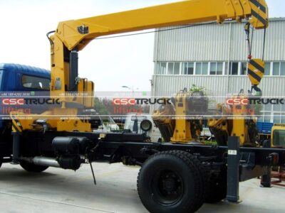 14 Ton Boom Length Stiff Boom Truck Loader Crane Working Blue