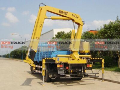 5 Ton Hydraulic Knuckle Boom Loader Truck Mounted Crane Working