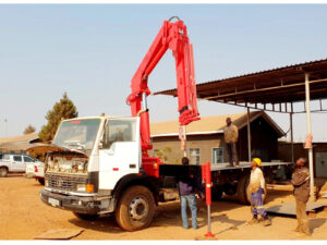 5 Ton Hydraulic Knuckle Boom Loader Truck Mounted Crane Working Details
