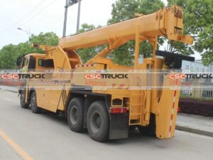 DONGFENG 60 Ton Rescue Heavy Duty Rotator Wrecker Truck Back