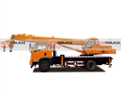 DONGFENG 8 Ton Loader Crane Hydraulic Telescopic Boom Truck Orange