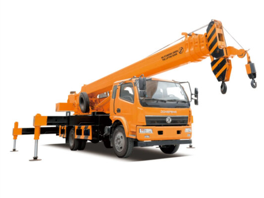 ዶንግፌንግ 8 Ton Loader Crane Hydraulic Telescopic Boom Truck Working