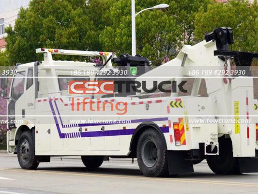 Faw 20 Ton Emergency Recovery Integrated Tow Truck Back
