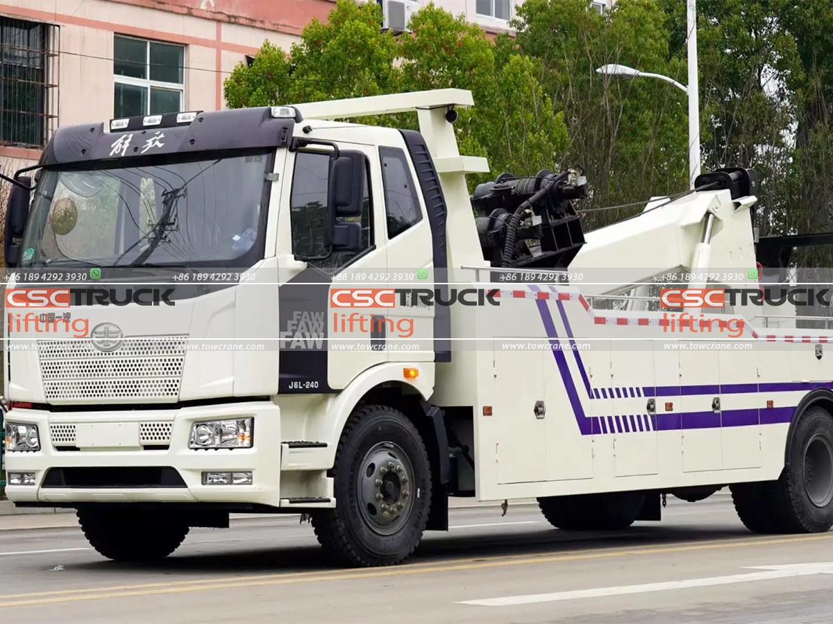 FAW 20 Ton Emergency Recovery Integrated Tow Truck FAW 20 Ton Emergency Recovery Integrated Tow Truck