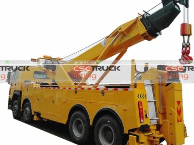HOWO 40 Ton Recovery Rotator Towing Truck Side