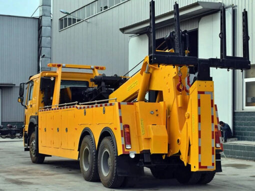 எப்படி 50 Ton Road Rescue Wrecking Rotator Tow Truck Back