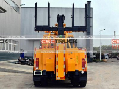 HOWO 50 Ton Road Rescue Wrecking Rotator Tow Truck Very Back