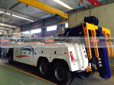 HOWO 50 Ton Rotator Emergency Wrecker Tow Truck White