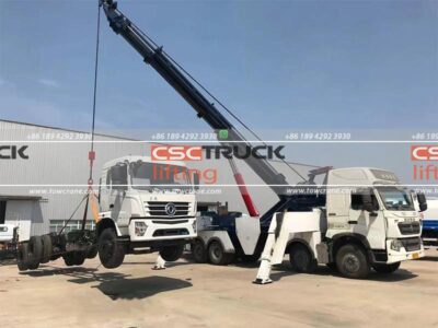 HOWO 50 Ton Rotator Tow Truck Working