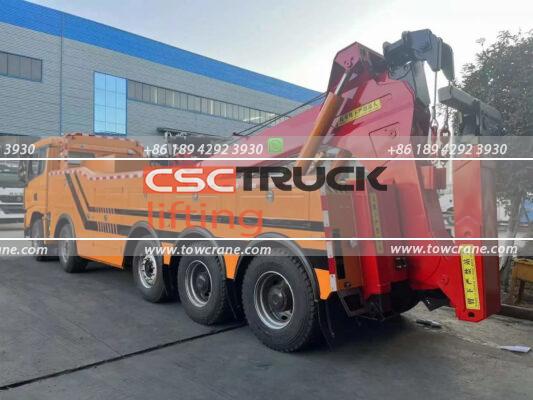 ஷாக்மேன் 80 Ton Heavy Rotator Wrecker Towing Truck Body Back