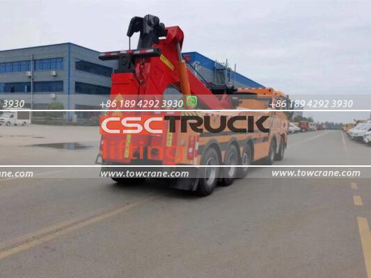 ஷாக்மேன் 80 Ton Heavy Rotator Wrecker Towing Truck Left Back