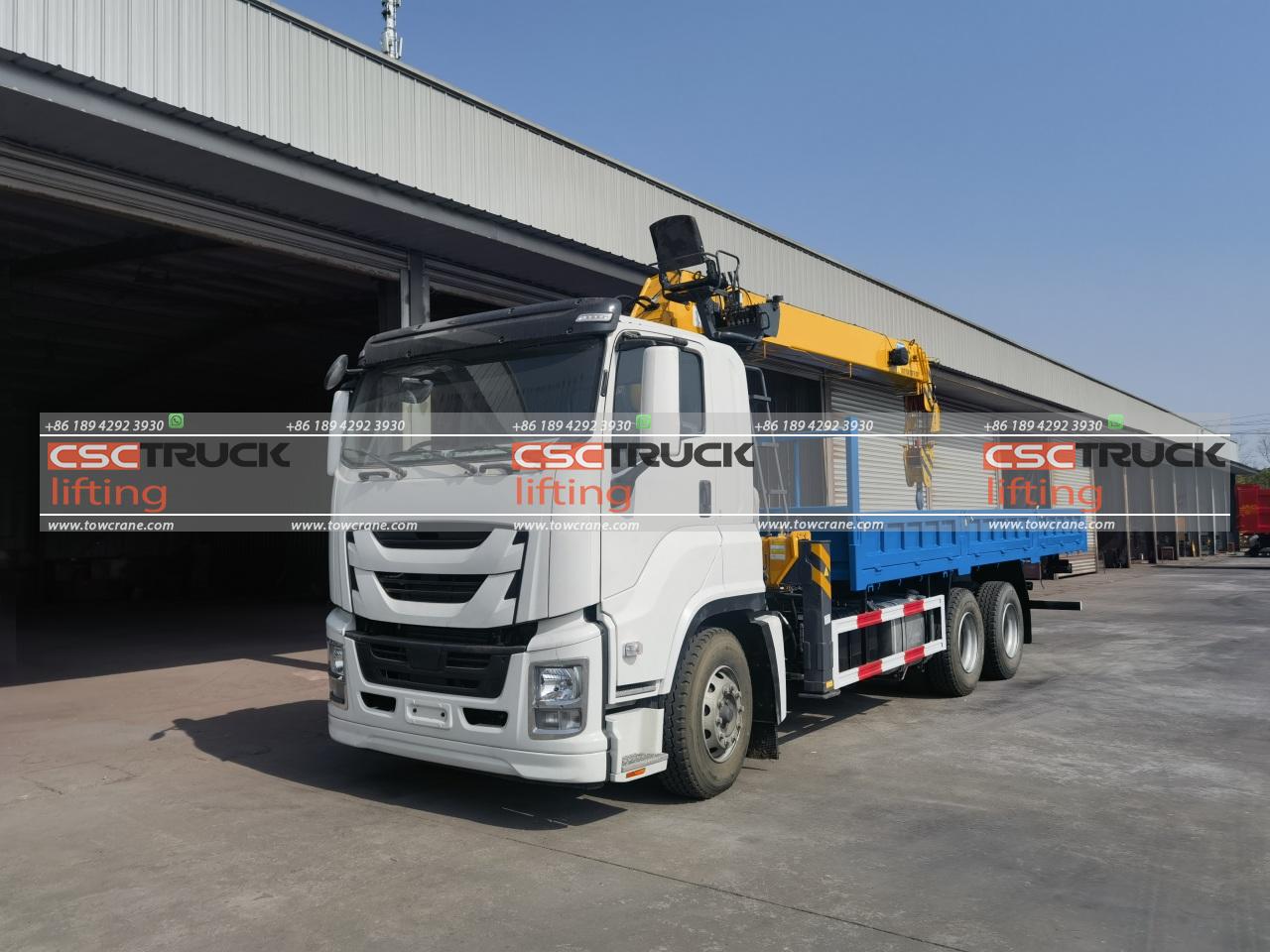 Ісузу 12 Телескопічний кран-вантажівка Ton (4) ISUZU 12 Ton Truck Telescopic Crane (4)