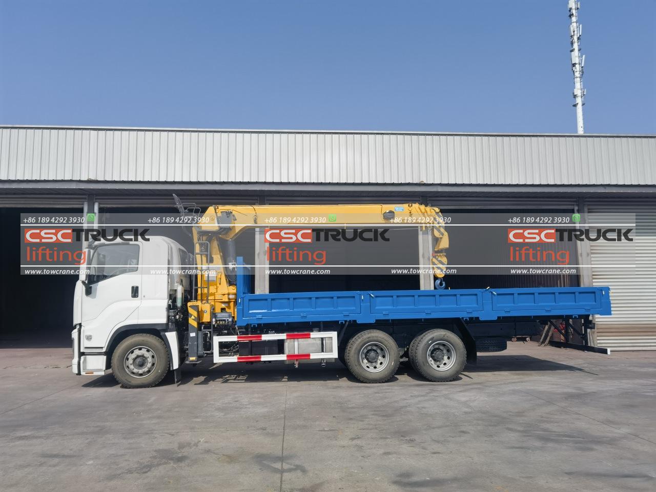 Ісузу 12 Телескопічний кран-вантажівка Ton (7) ISUZU 12 Ton Truck Telescopic Crane (7)