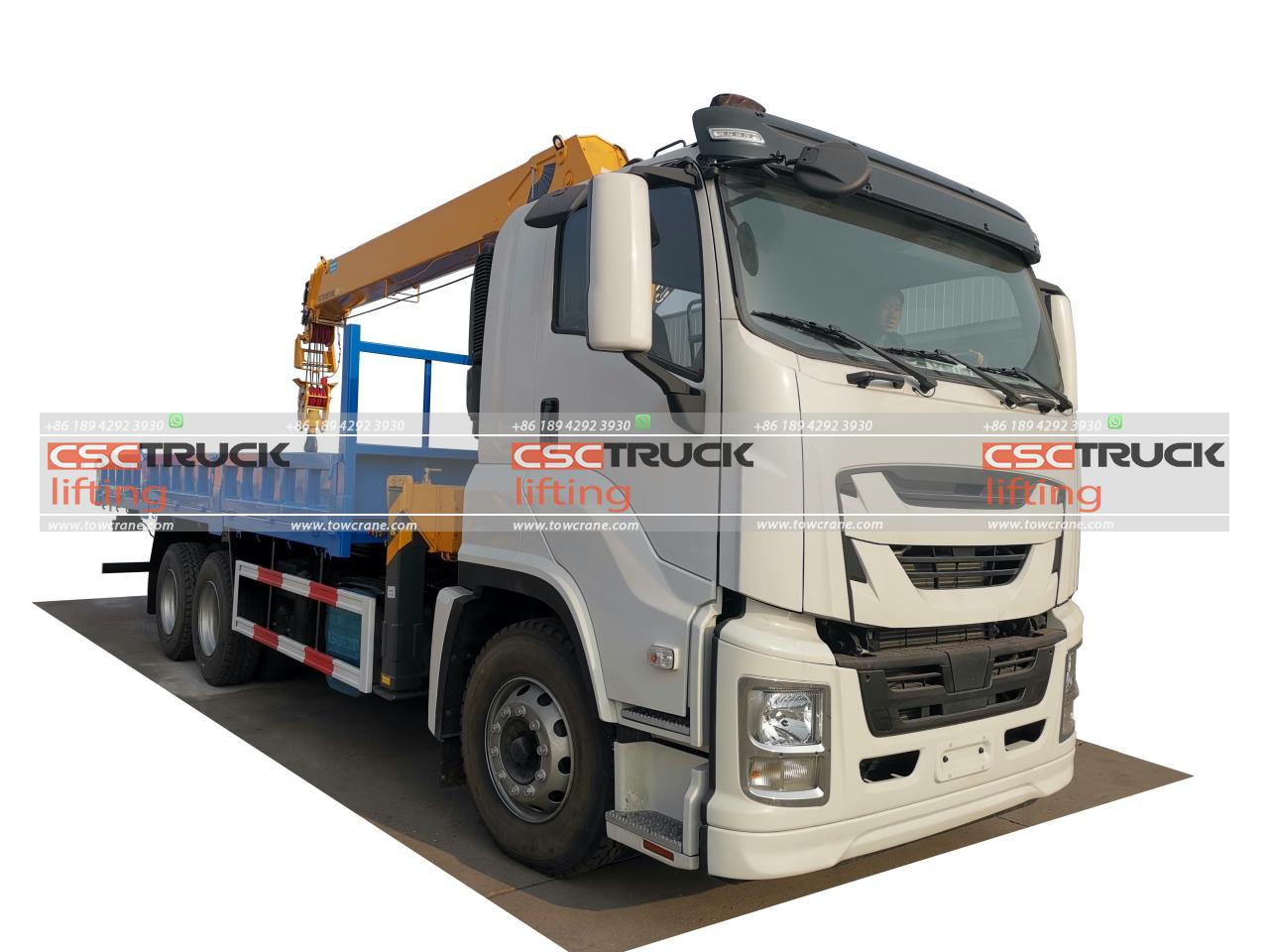 Ісузу 12 Телескопічний кран-вантажівка Ton ISUZU 12 Ton Truck Telescopic Crane