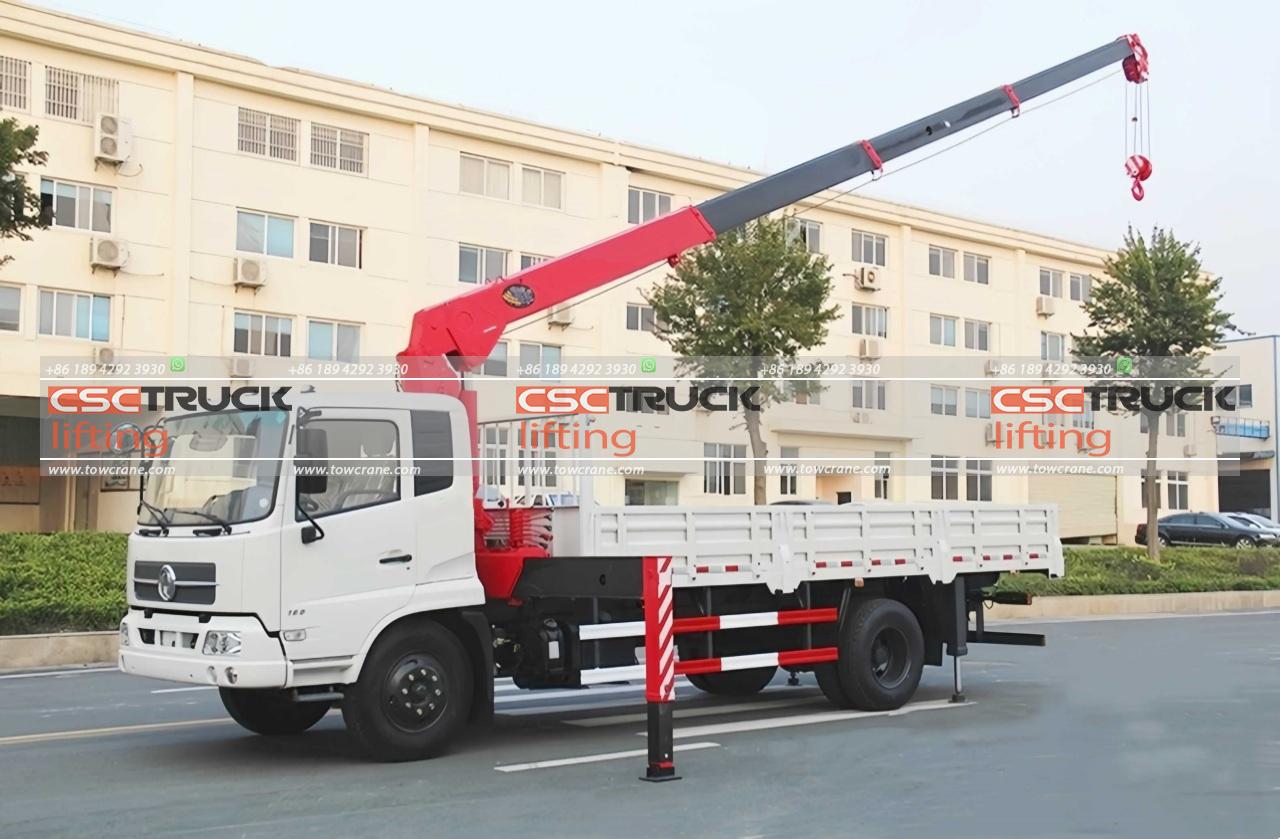 5 ቶን 6 Wheelers መኪና ቴሌስኮፒክ ክሬን (4) 5 Ton 6 Wheelers Truck Telescopic Crane (4)