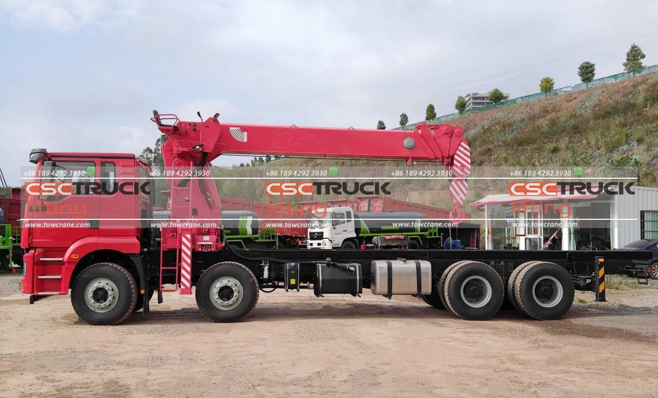 SHACMAN M3000 14 Grúa telescópica ar dätä bo̲jä tonelada (2) SHACMAN M3000 14 Ton Truck Telescopic Crane (2)