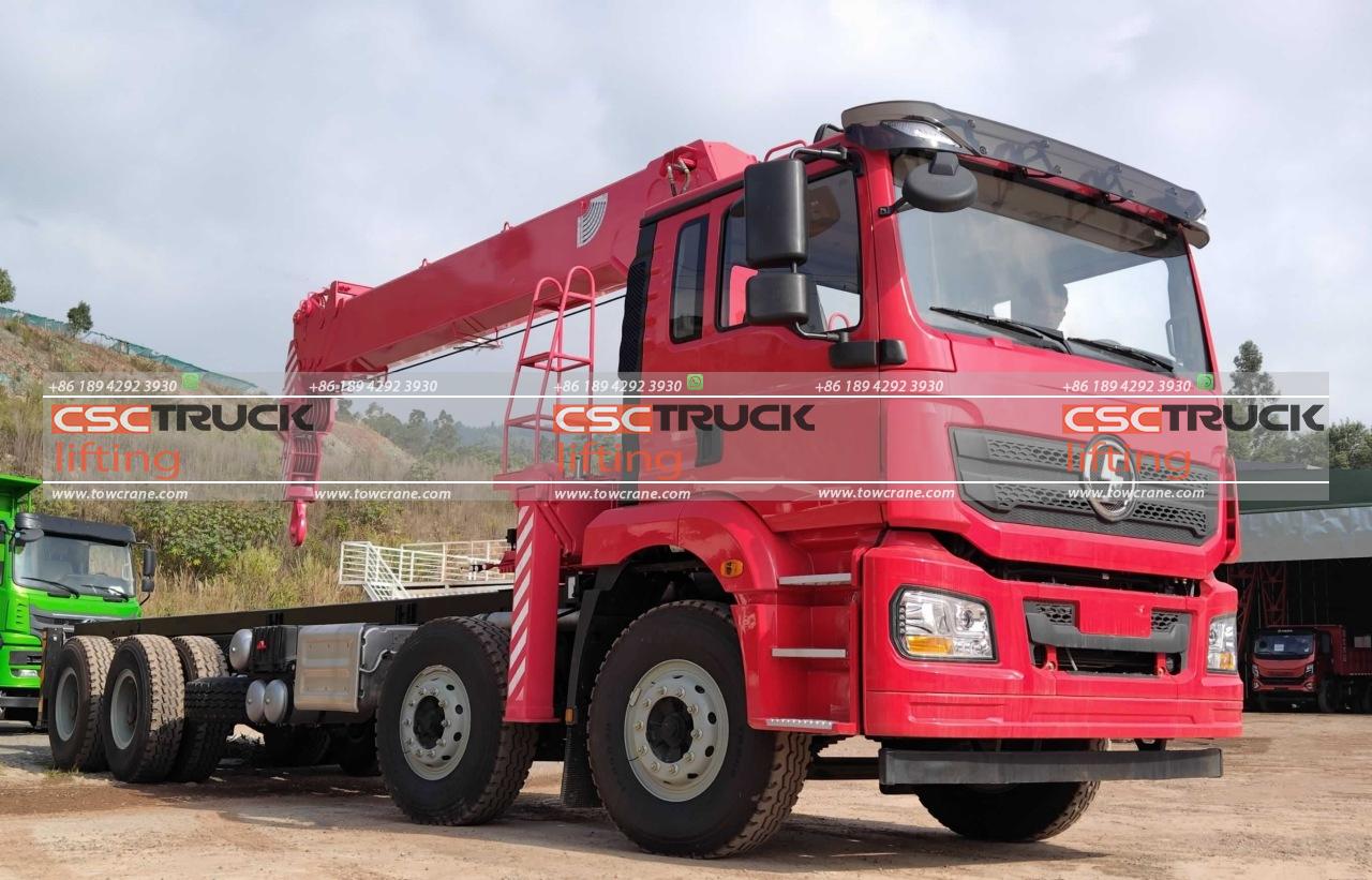 SHACMAN M3000 14 Grúa telescópica ar dätä bo̲jä tonelada (4) SHACMAN M3000 14 Ton Truck Telescopic Crane (4)