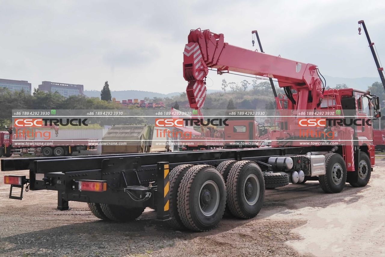 SHACMAN M3000 14 Grúa telescópica ar dätä bo̲jä tonelada (5) SHACMAN M3000 14 Ton Truck Telescopic Crane (5)