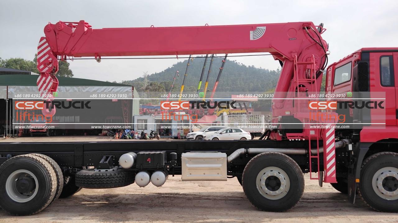 SHACMAN M3000 14 Grúa telescópica ar dätä bo̲jä tonelada (6) SHACMAN M3000 14 Ton Truck Telescopic Crane (6)