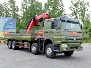 12 Wielers 16 Ton Knuckle Boom Crane