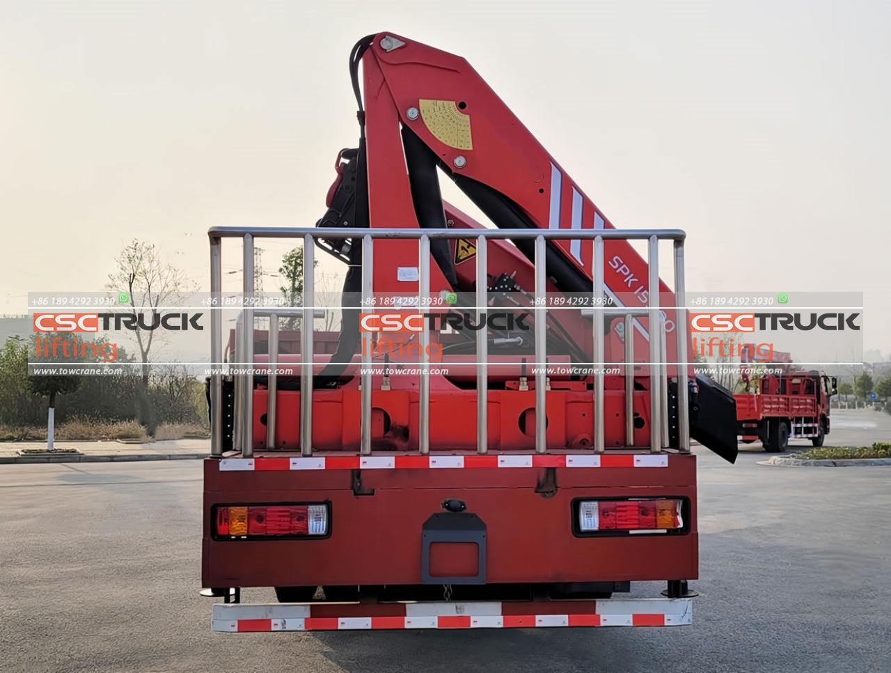 6 тонна 10 Кран з поворотною стрілою Wheelers (7) 6 Ton 10 Wheelers Knuckle Boom Crane (7)