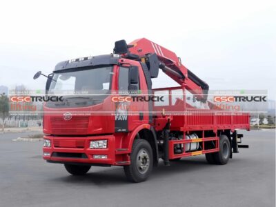 6 Wheelers 9 Ton Knuckle Boom Crane