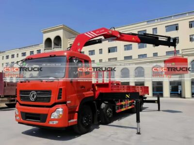 9 Ton 12 Wheelers Knuckle Boom Crane