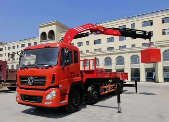 9 טוֹן 12 Wheelers Knuckle Boom Crane