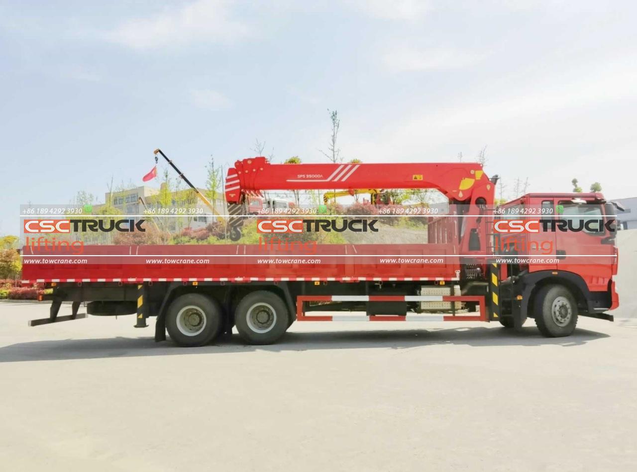 HOWO 14 Grúa telescópica u kisbuuts'o' tonelada (6) HOWO 14 Ton Truck Telescopic Crane (6)