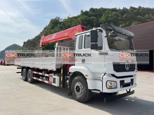 SHACMAN 14 Cần cẩu kính thiên văn xe tải tấn (2)