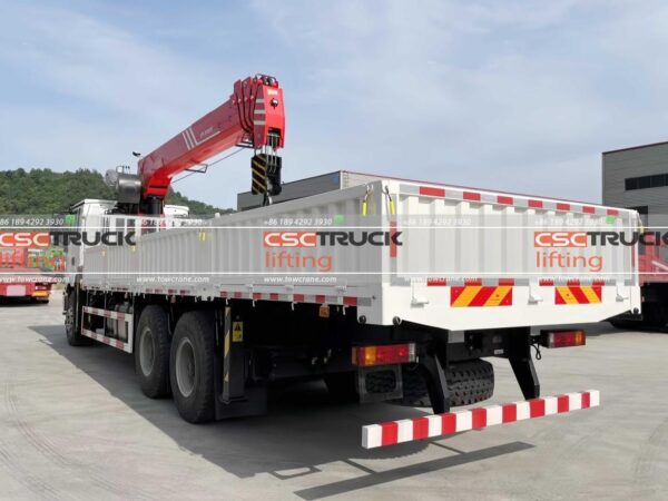 SHACMAN 14 Cần cẩu kính thiên văn xe tải tấn (5)