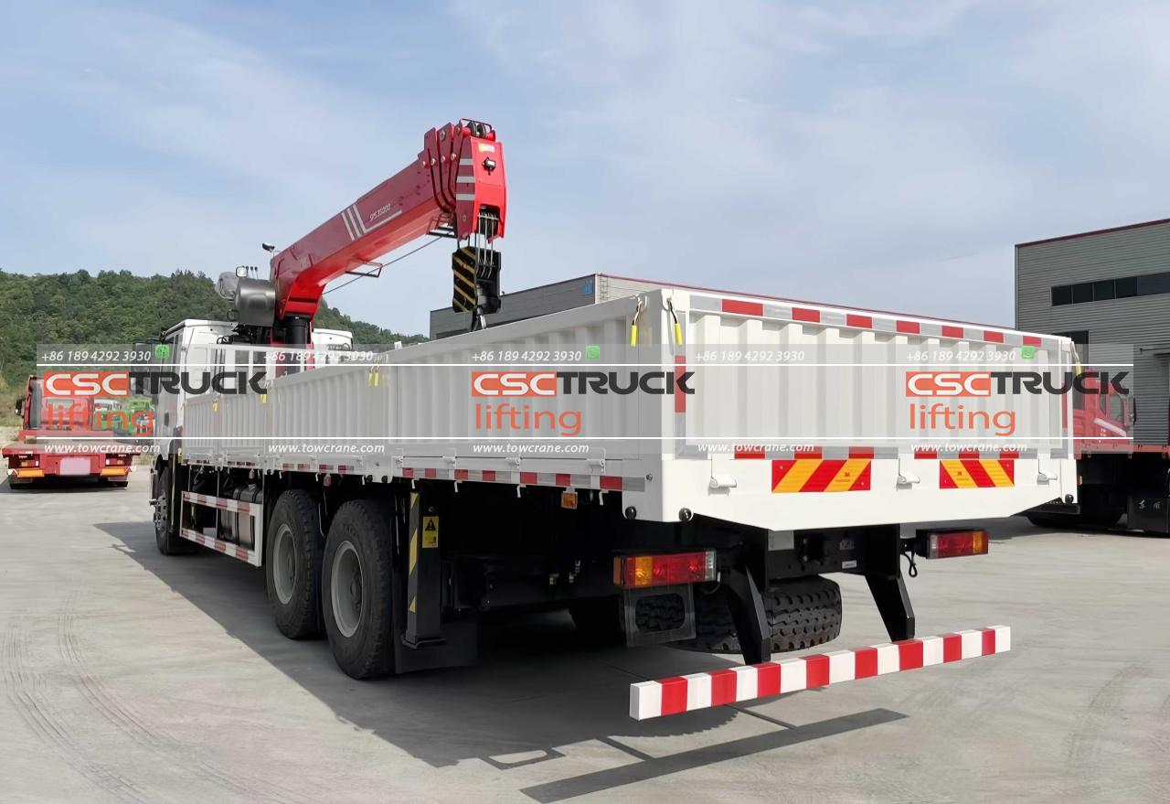 שאקמן 14 מנוף טלסקופי טון משאית (5) SHACMAN 14 Ton Truck Telescopic Crane (5)