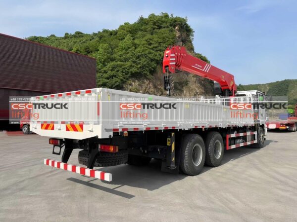 SHACMAN 14 Cần cẩu kính thiên văn xe tải tấn (6)