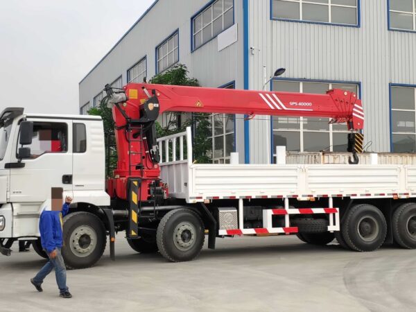 SHACMAN M3000 16 Grue télescopique de camion de tonne (5)