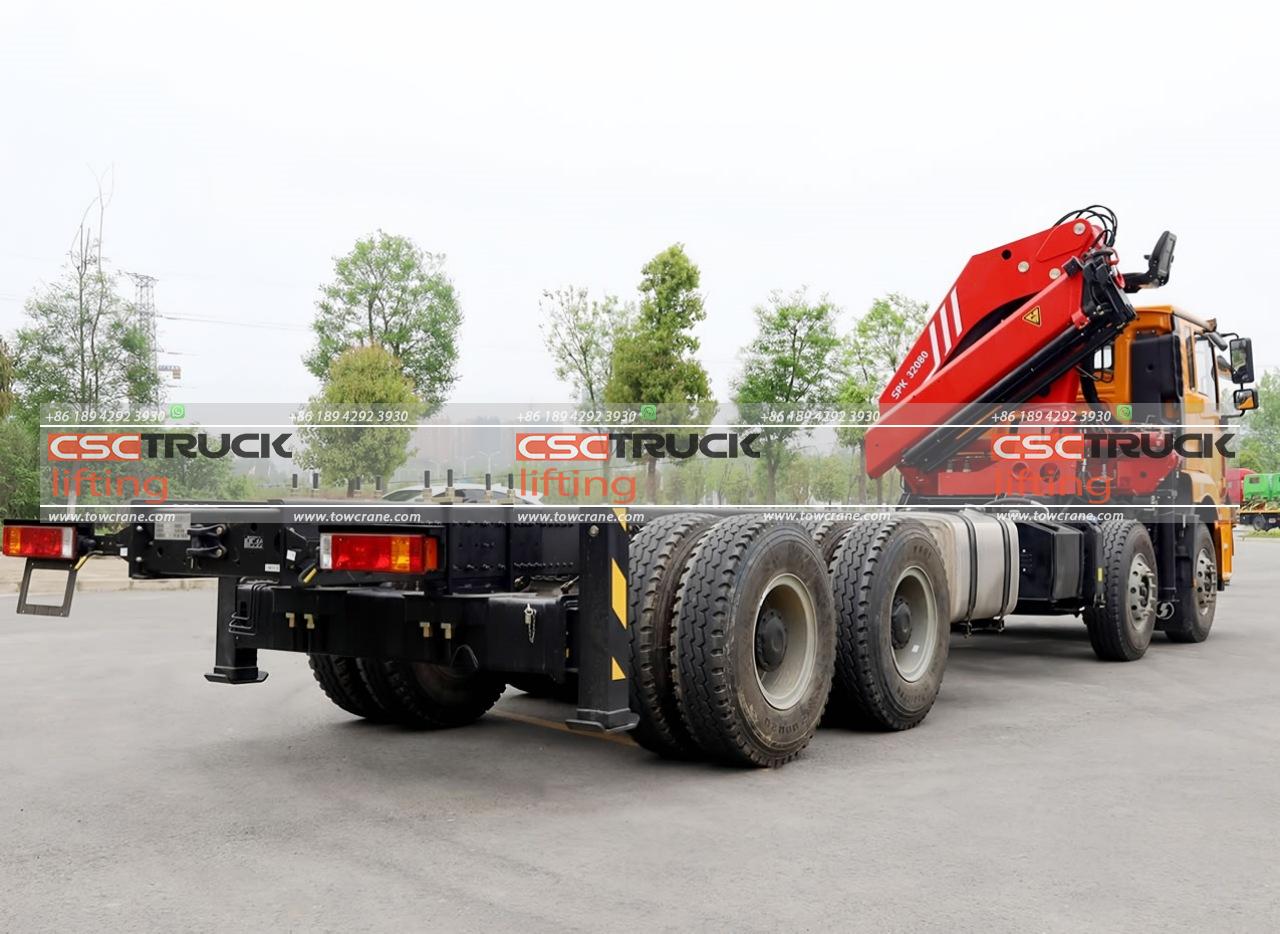 SHACMAN M3000 9 Grúa k'uk'umel articulada u tonelada (4) SHACMAN M3000 9 Ton Knuckle Boom Crane (4)
