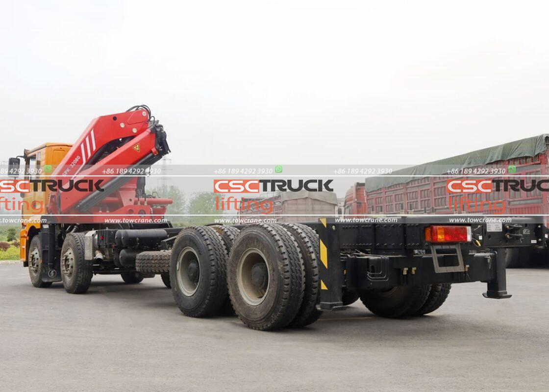 Shacman m3000 9 Ton Knuckle Boom Crane (5)