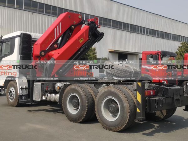 Shacmana X3000 21 Żuraw Ton Knuckle (3)