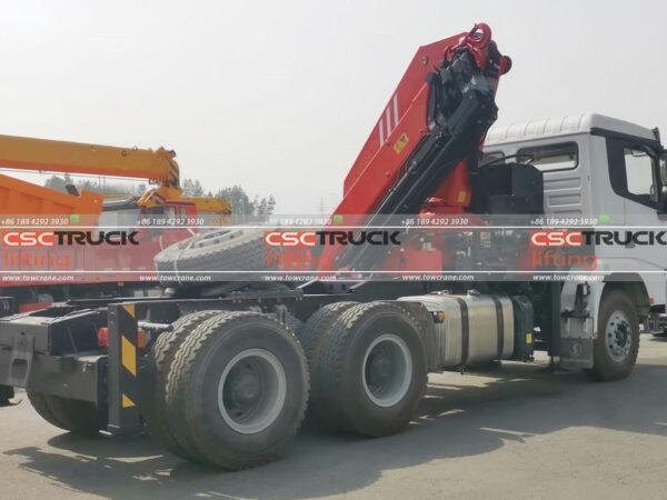 Shacmana X3000 21 Żuraw Ton Knuckle (6)