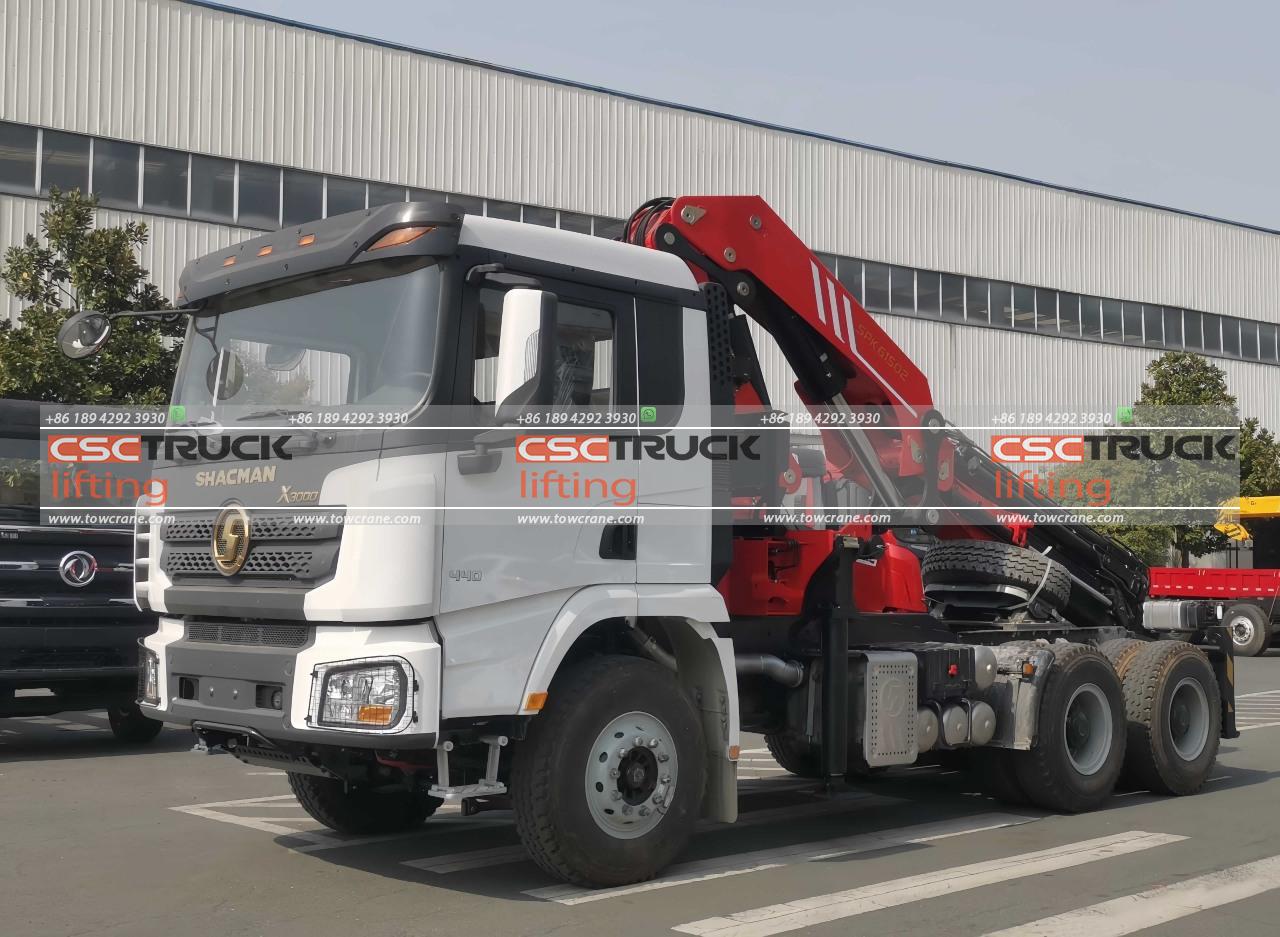 SHACMAN X3000 21 טון קנוקל בום קריין SHACMAN X3000 21 Ton Knuckle Boom Crane