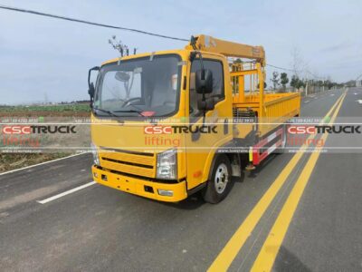 FAW Truck With 3.2T XCMG Crane