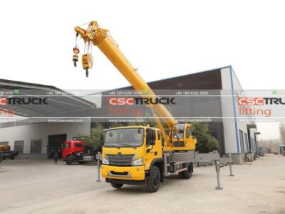 Dajingang ES5 190 horsepower 4X2 24 tons 10-meter truck crane